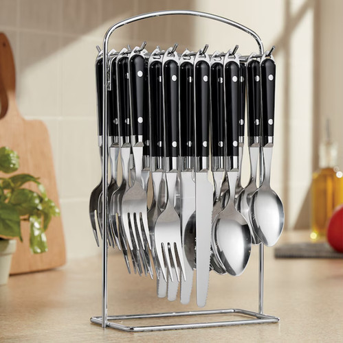 Piece hanging flatware set - hanging,