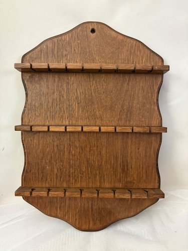 Vtg wood spoon display - wood,